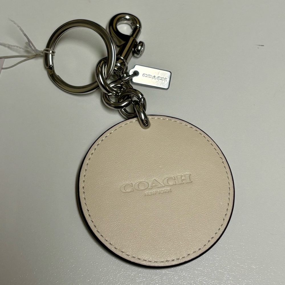 Coach Beachball Bag Charm Keychain Red/White/Blue NWT - Picture 5 of 9